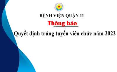 Thông báo nhận Quyết định trúng tuyển viên chức năm 2022